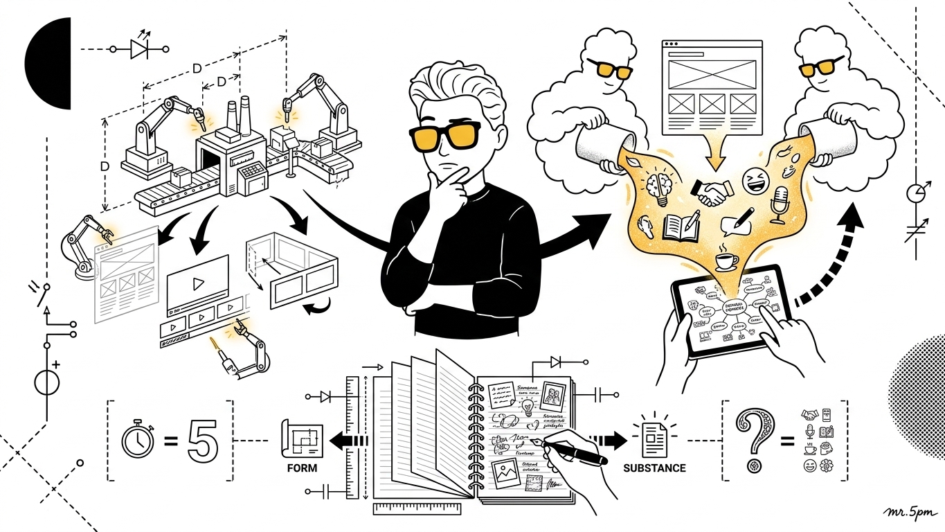 AI Makes the Form. You Fill the Substance.