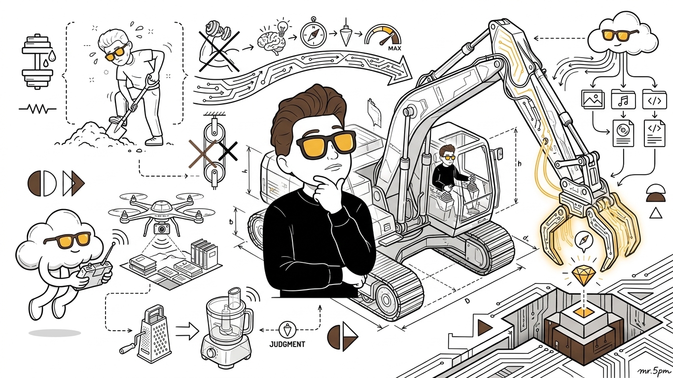 Drive the Excavator. Put Down the Shovel.